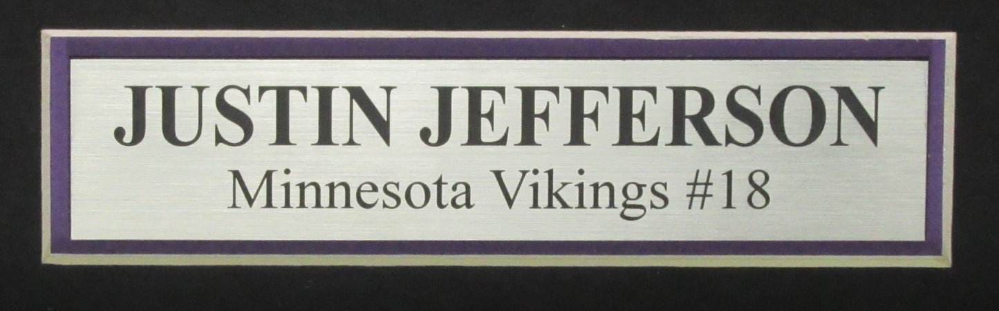 Justin Jefferson Autographed Nike Jersey Minnesota Vikings Framed Beckett 200726