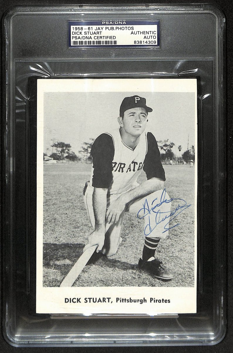 Dick Stuart Signed/Autographed 5x7 Jay Pub. Photo Pirates PSA/DNA 201306
