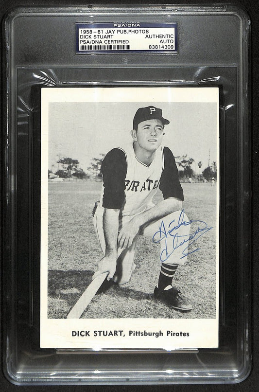 Dick Stuart Signed/Autographed 5x7 Jay Pub. Photo Pirates PSA/DNA 201306
