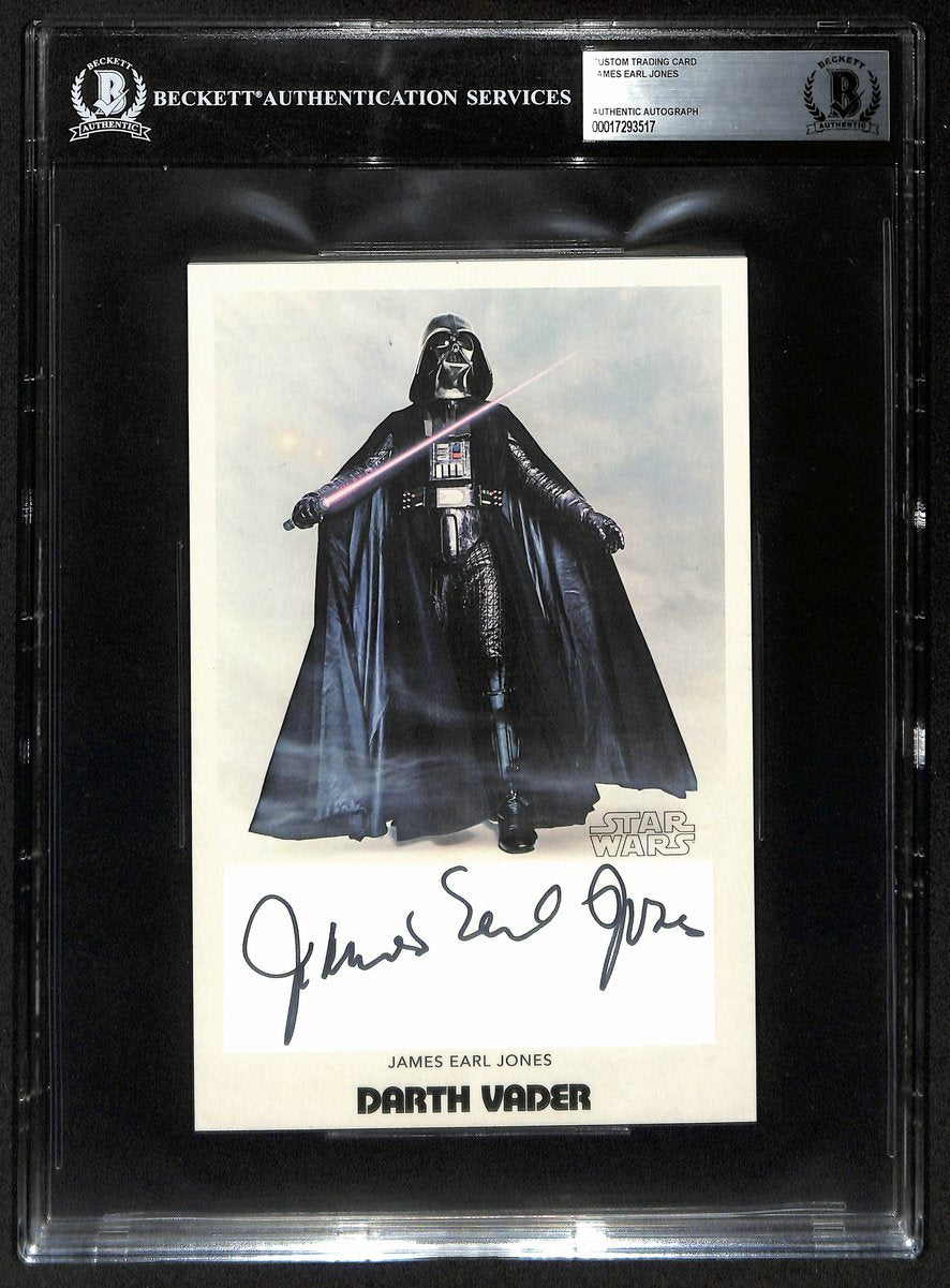 James Earl Jones Signed/Auto 5.5x8.5 Custom Card Star Wars BAS/Beckett 201314