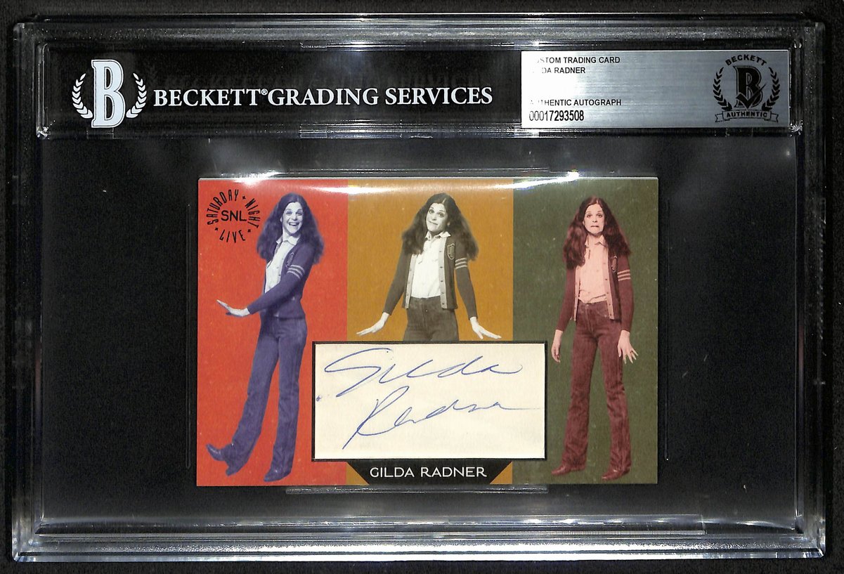 Gilda Radner SNL Signed/Auto 3.5x5 Custom Trading Card Beckett BAS 201308