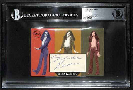 Gilda Radner SNL Signed/Auto 3.5x5 Custom Trading Card Beckett BAS 201308