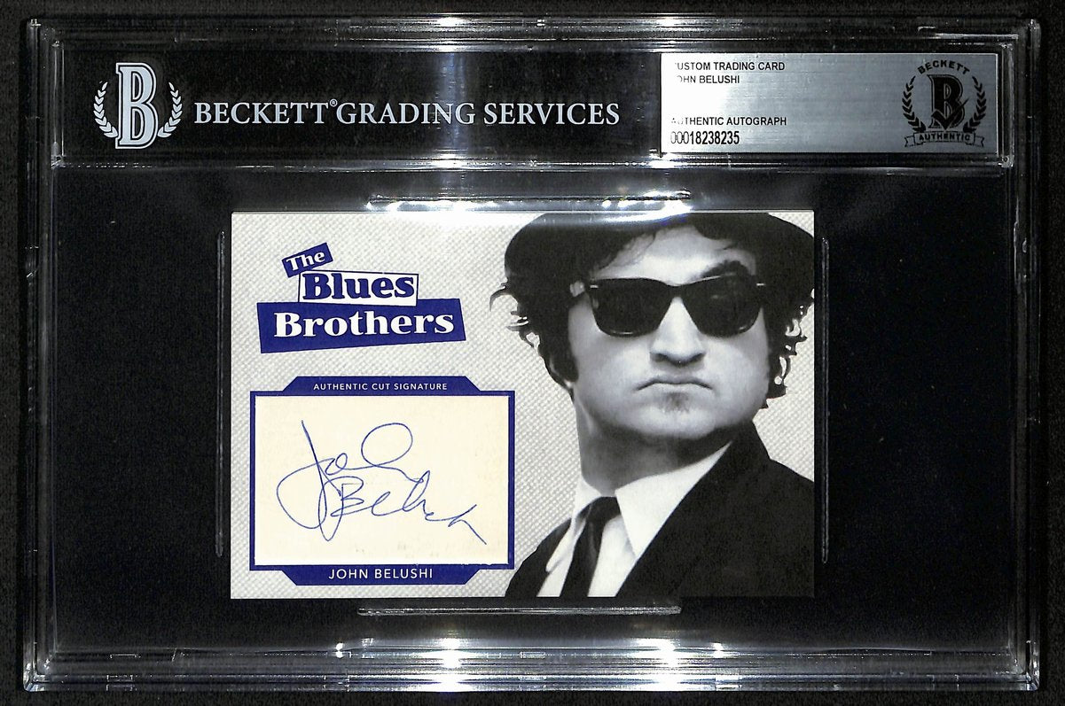 John Belushi Blues Brothers SNL Signed 3.5x5 Custom Trading Card Beckett 201312