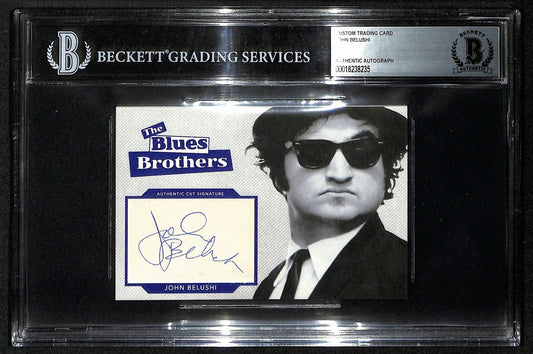John Belushi Blues Brothers SNL Signed 3.5x5 Custom Trading Card Beckett 201312
