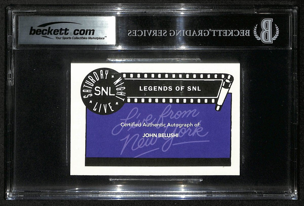 John Belushi Blues Brothers SNL Signed 3.5x5 Custom Trading Card Beckett 201312