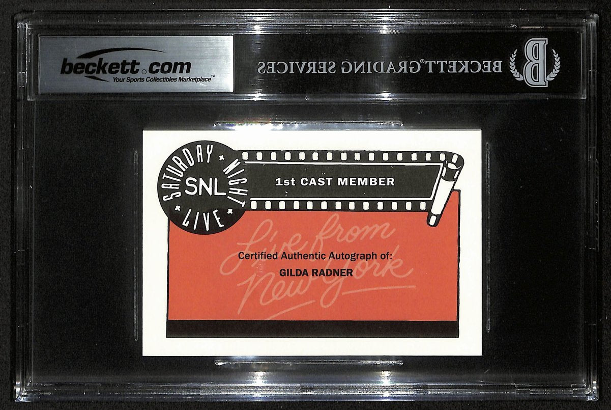 Gilda Radner SNL Signed/Auto 3.5x5 Custom Trading Card Beckett BAS 201309