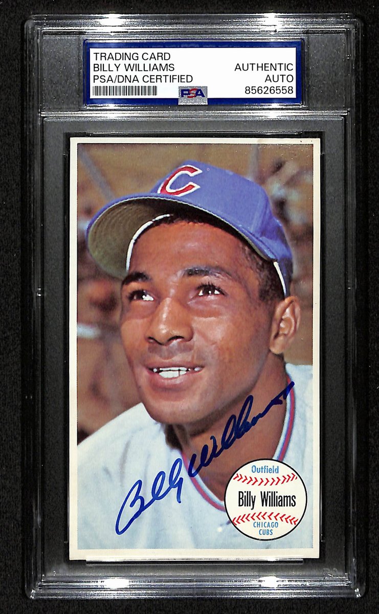 Billy Williams HOF Signed/Auto 1964 Topps Giants Card #52 Cubs PSA/DNA 201318