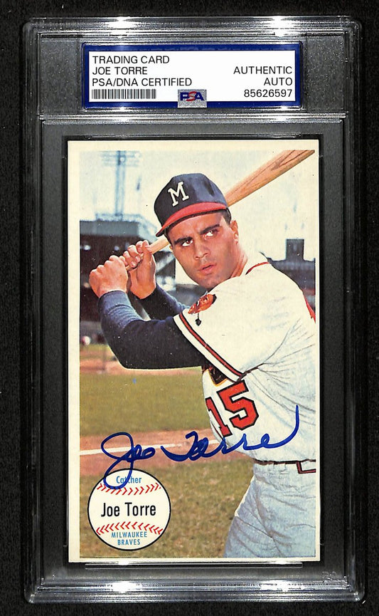 Joe Torre HOF Signed/Autograph 1964 Topps Giants Card #26 Braves PSA/DNA 201322