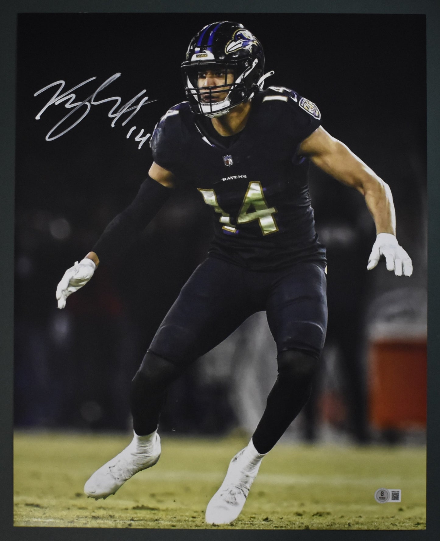 Kyle Hamilton Baltimore Ravens Autographed/Signed 16x20 Photo Beckett 200753