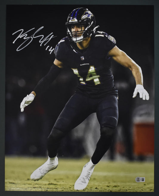 Kyle Hamilton Baltimore Ravens Autographed/Signed 16x20 Photo Beckett 200753