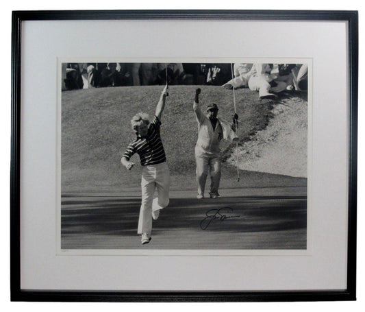 Jack Nicklaus PGA Signed/Auto 16x20 Photo Framed 1975 Masters Golden Bear 201038