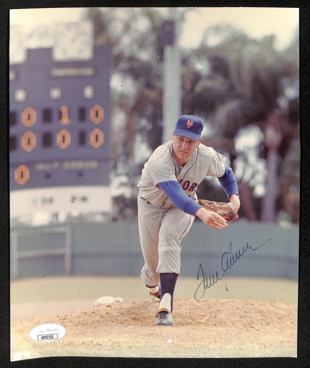 Tom Seaver HOF Signed/Autographed 8x10 Photo New York Mets JSA 201464