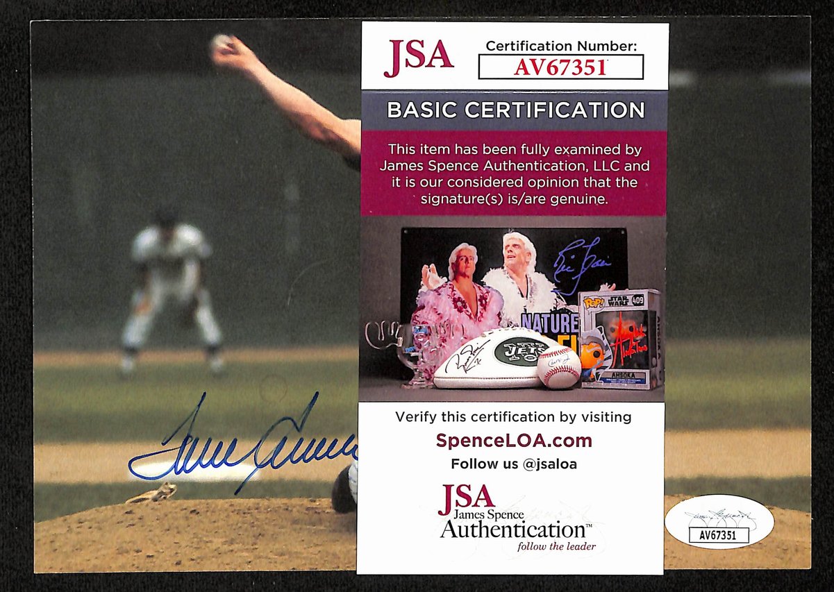 Tom Seaver HOF Signed/Autographed 5x7 New York Mets Photo Post Card JSA 201468
