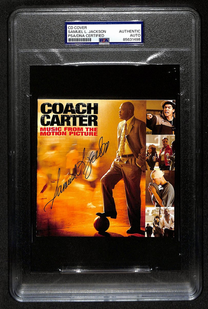 Samuel L. Jackson Actor Signed/Autographed CD Cover Coach Carter PSA/DNA 201459
