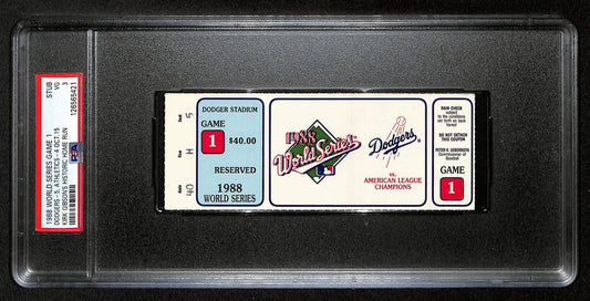 1988 World Series Game 1 Ticket Stub Dodgers vs. A's  Gibson Walk Off PSA VG 3