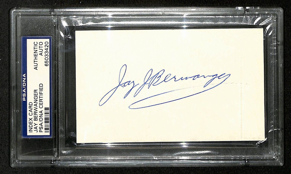 Jay Berwanger Signed/Auto 3x5 Index Card 1935 Heisman Winner PSA/DNA 201446