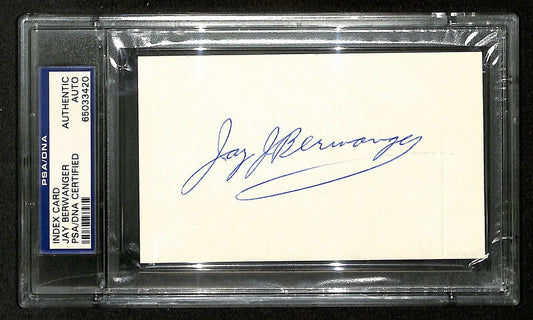Jay Berwanger Signed/Auto 3x5 Index Card 1935 Heisman Winner PSA/DNA 201446