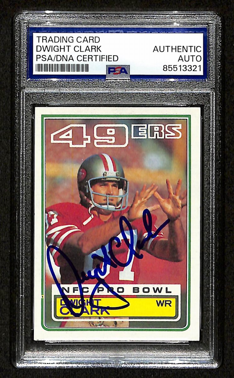 Dwight Clark Signed/Autographed 1983 Topps #164 49ers PSA/DNA 201479