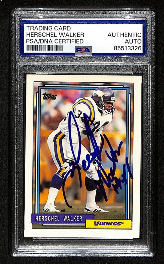 Herschel Walker Signed/Autographed 1992 Topps #188 Vikings PSA/DNA 201490