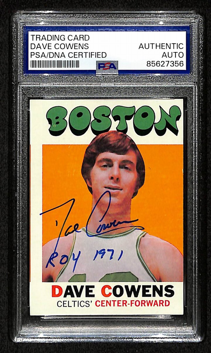 Dave Cowens HOF Signed/Inscribed 1971-72 Topps RC #47 Celtics PSA/DNA 201492