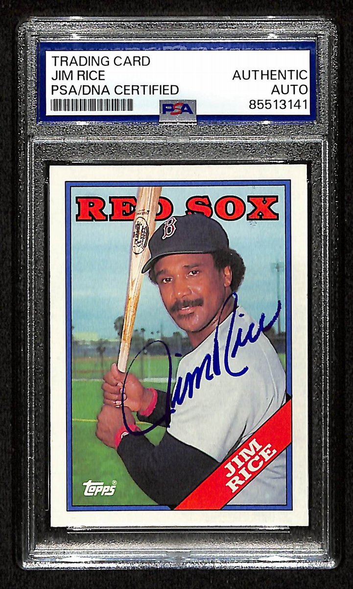 Jim Rice HOF Signed/Autographed 1988 Topps #675 Boston Red Sox PSA/DNA 201501