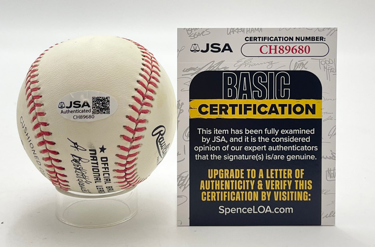 Willie Stargell HOF Signed/Autographed ONL Baseball Pittsburgh Pirates JSA 201090