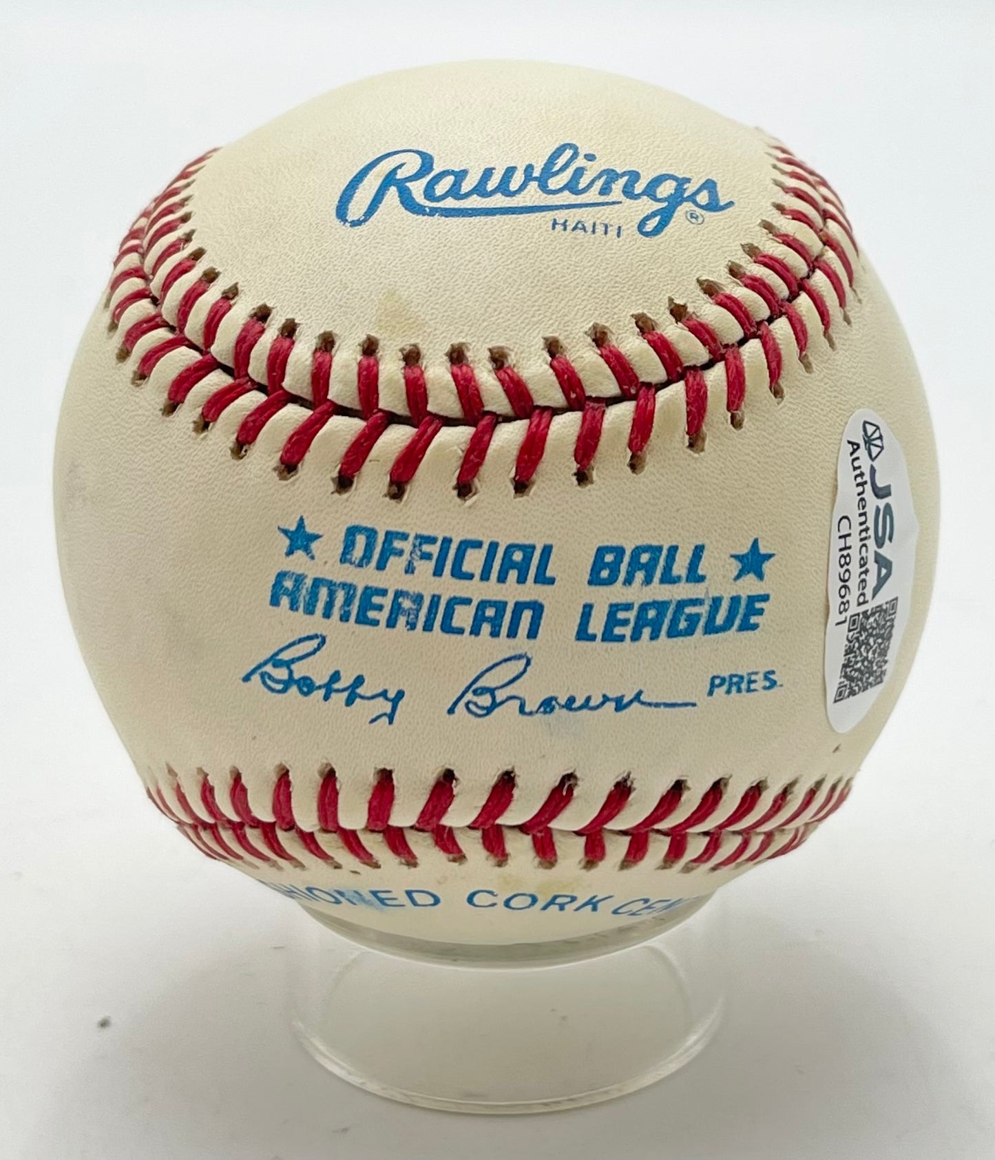 Reggie Jackson HOF Signed/Autographed OAL Baseball New York Yankees JSA 201091