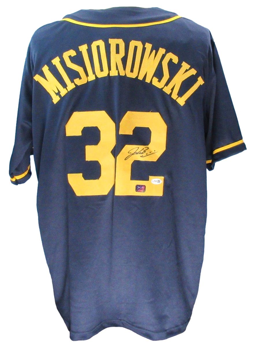 Jacob Misiorowski Brewers Signed/Autographed Custom Baseball Jersey JSA 201094