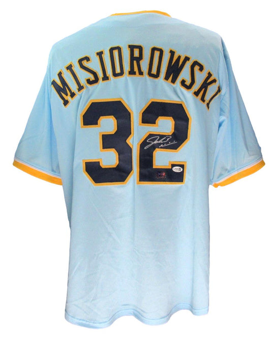 Jacob Misiorowski Brewers Signed/Autographed Custom Baseball Jersey JSA 201095