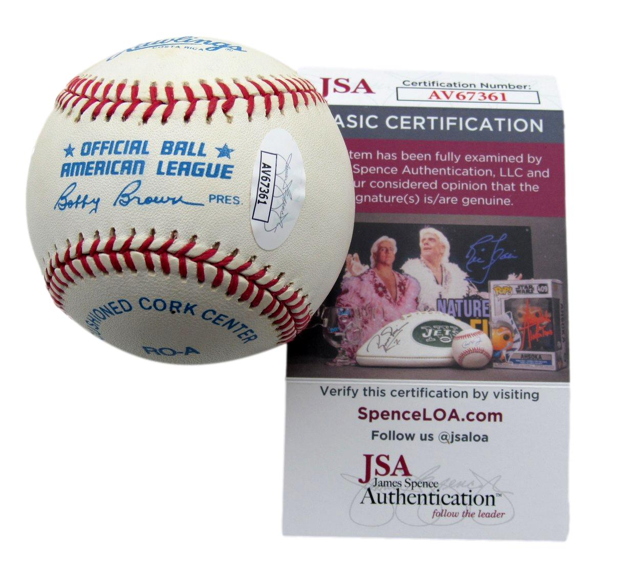Wade Boggs HOF Signed/Autographed OAL Baseball Boston Red Sox JSA 198468