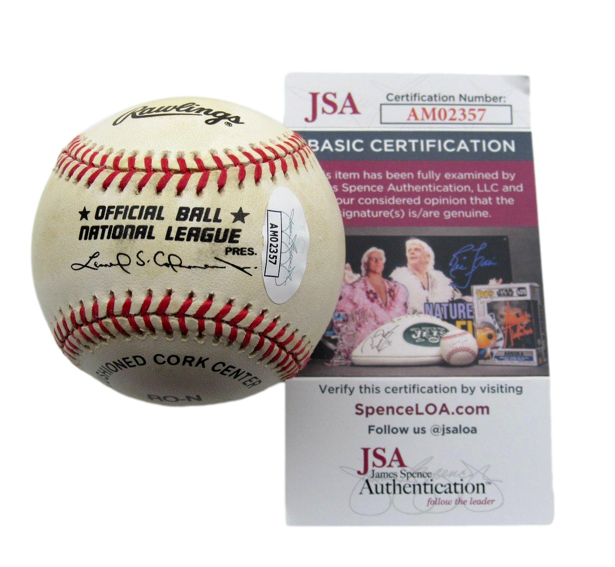 Mookie Wilson/Bill Buckner Dual-Signed/Inscribed ONL Baseball JSA 198471