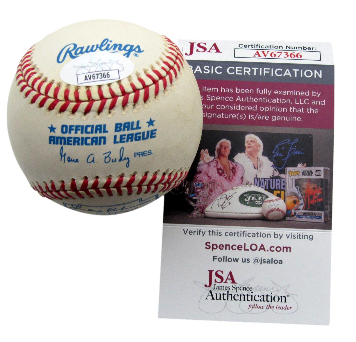 Larry Doby HOF Signed/Insr OAL Jackie Robinson 50th Baseball Indians JSA 198472