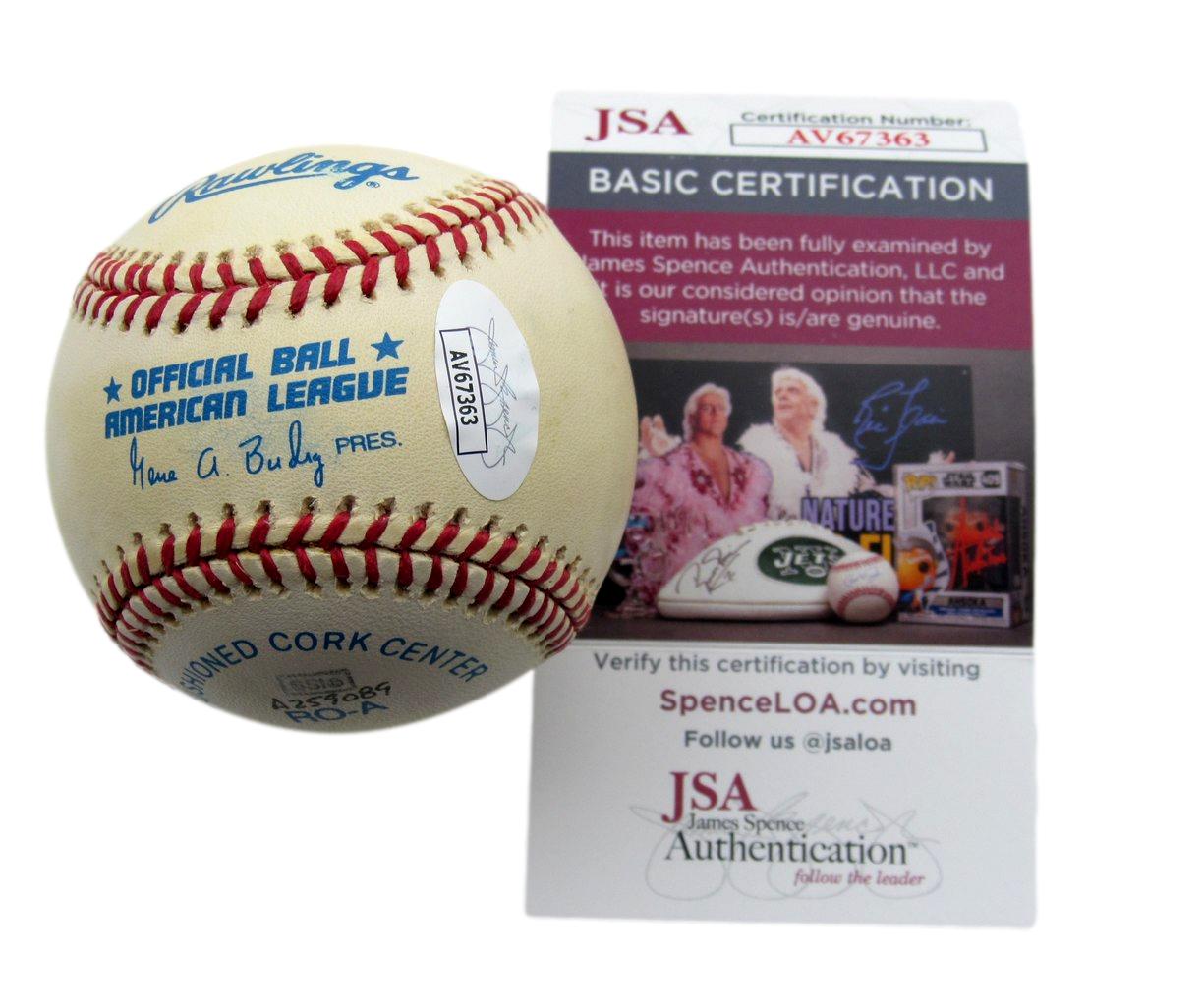 Rickey Henderson HOF Signed/Autographed OAL Baseball Oakland A's JSA 198474