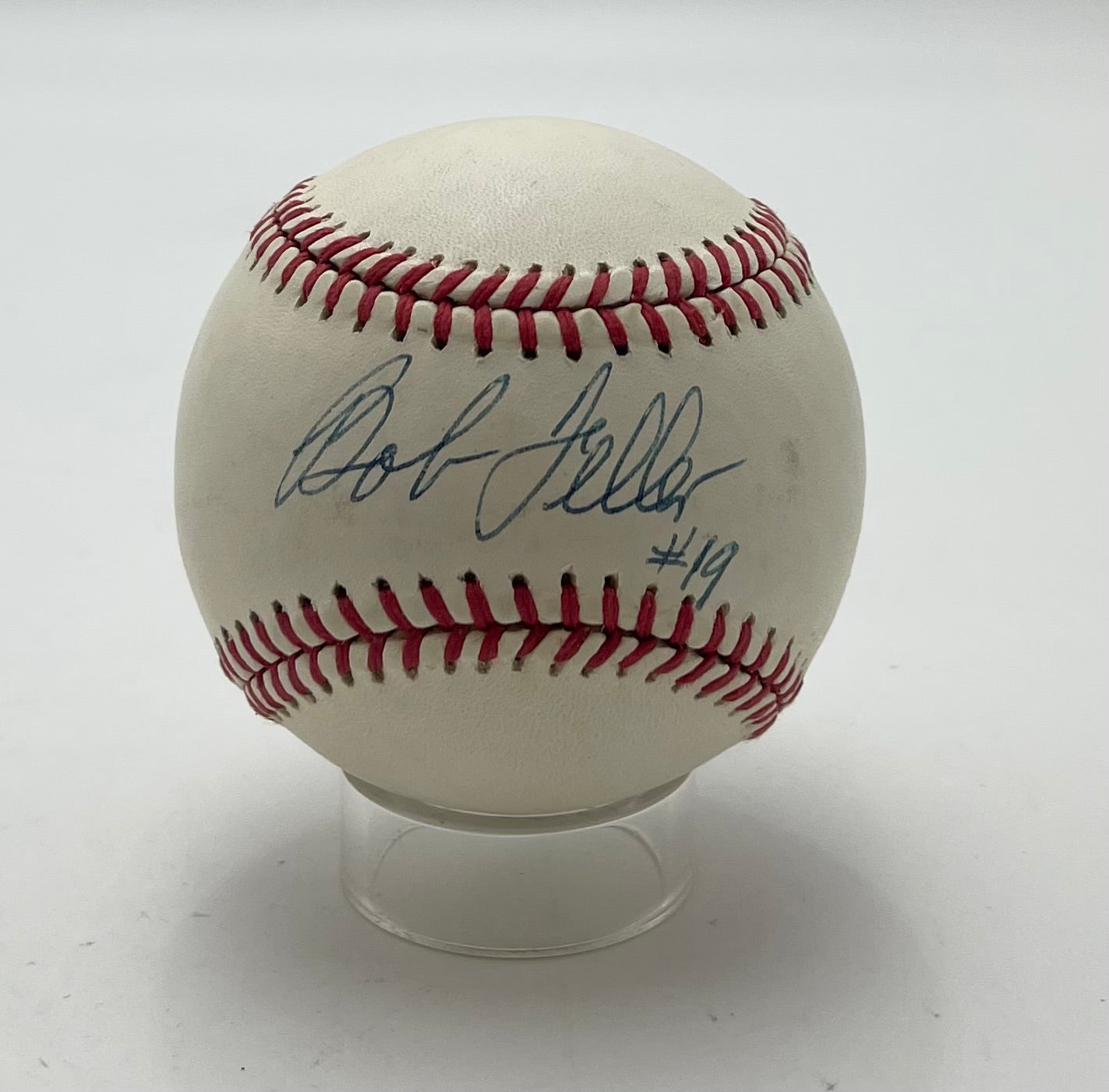 Bob Feller HOF Signed/Autographed OAL Baseball Cleveland Indians JSA 201055
