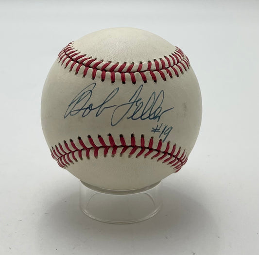 Bob Feller HOF Signed/Autographed OAL Baseball Cleveland Indians JSA 201055