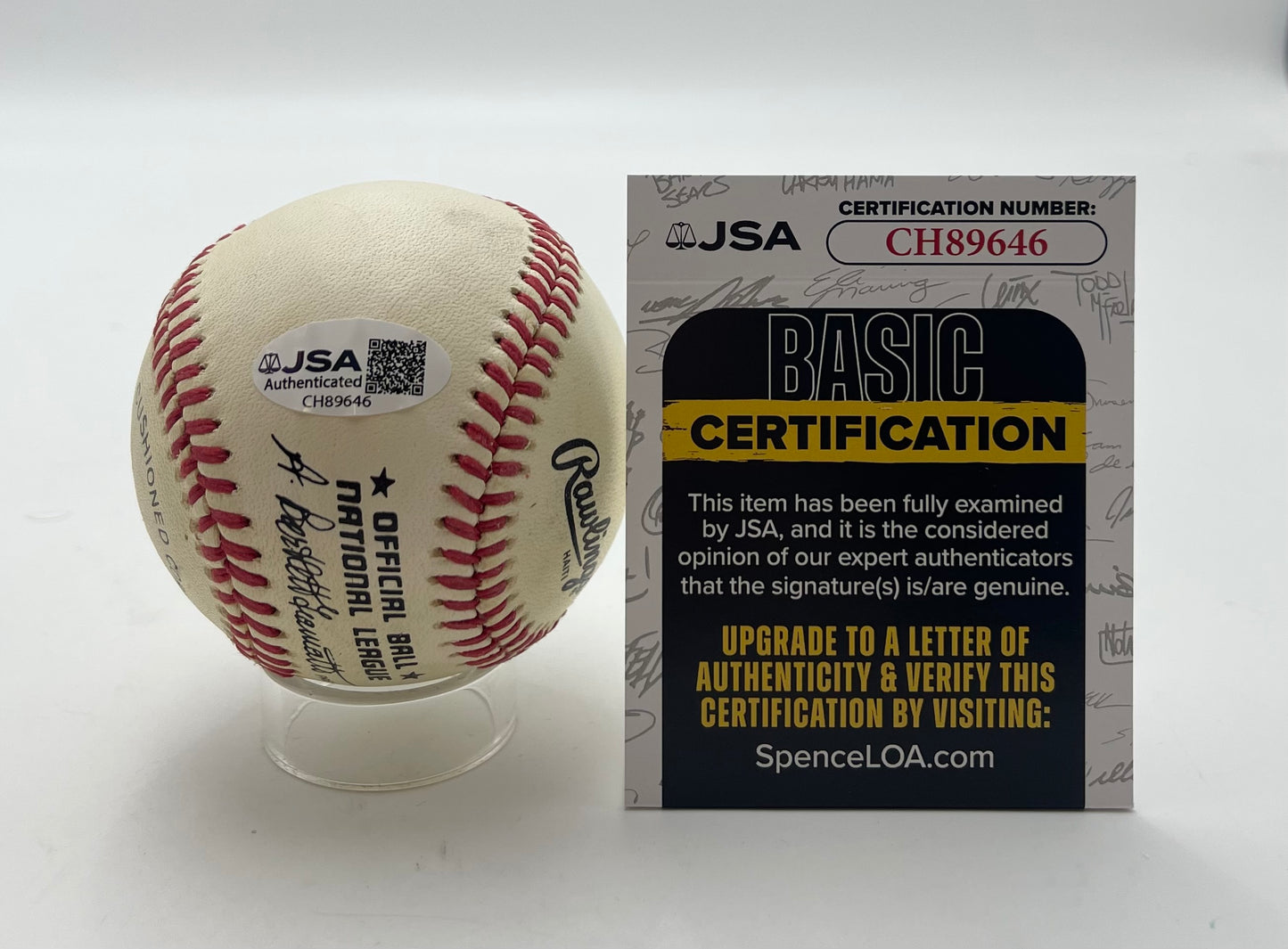 Happy Chandler HOF Signed/Autographed ONL Baseball Commissioner JSA 201059