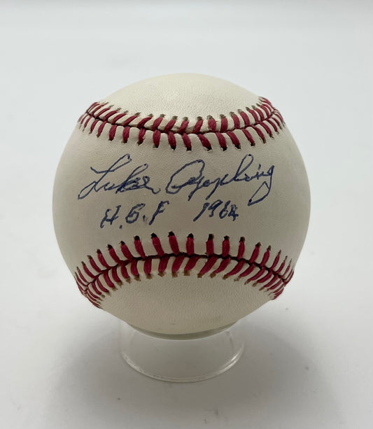 Luke Appling HOF Signed/Inscribed OAL Baseball Chicago White Sox JSA 201061