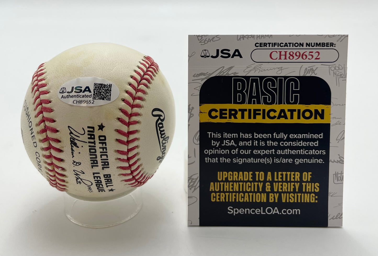 Steve Carlton HOF Signed/Auto ONL Baseball Philadelphia Phillies JSA 201063