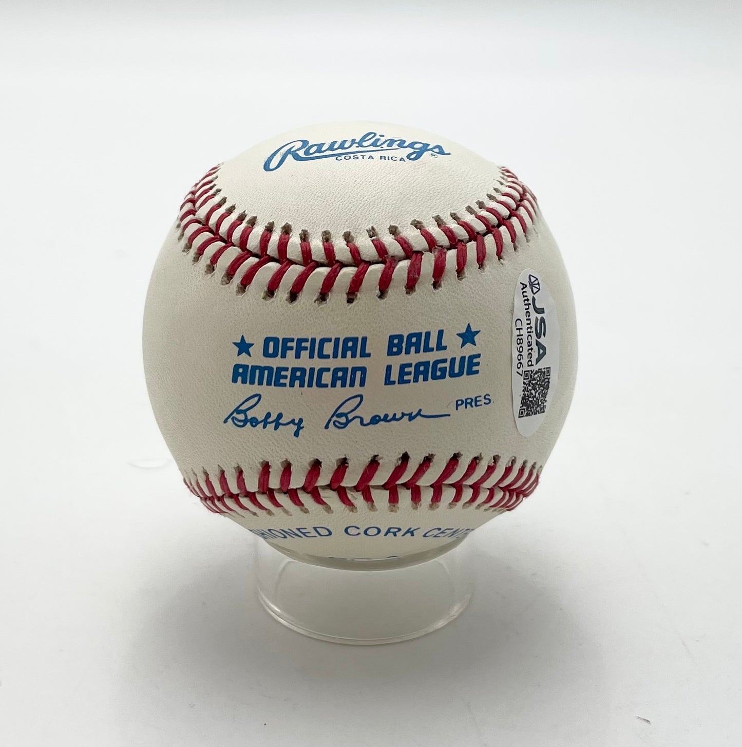 Bob Feller HOF Signed/Autographed OAL Baseball Cleveland Indians JSA 201078