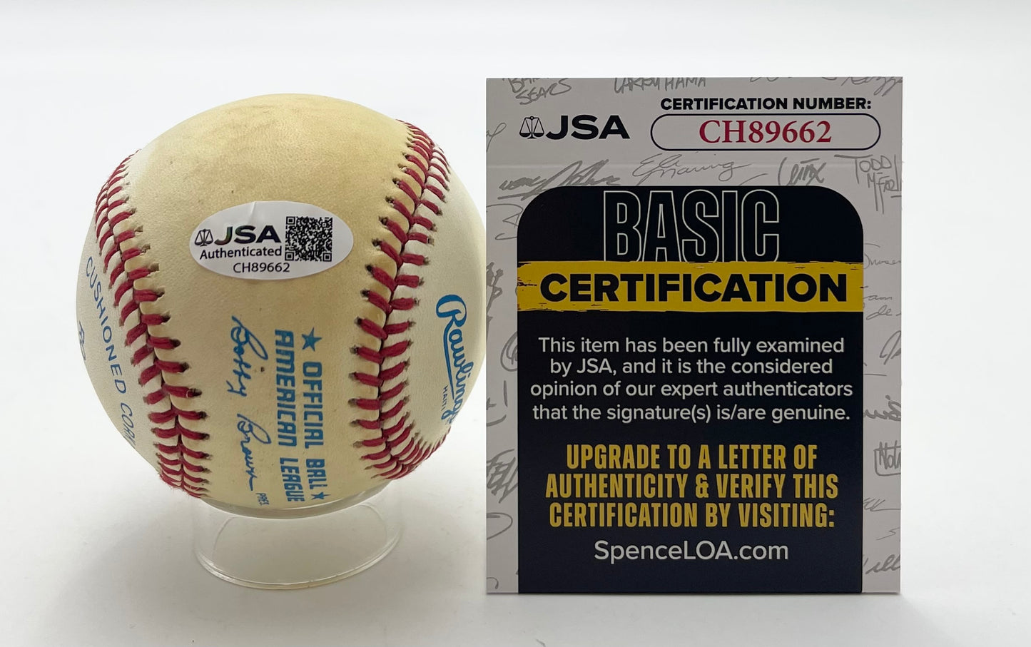 Yogi Berra HOF Signed/Autographed OAL Baseball New York Yankees JSA 201170