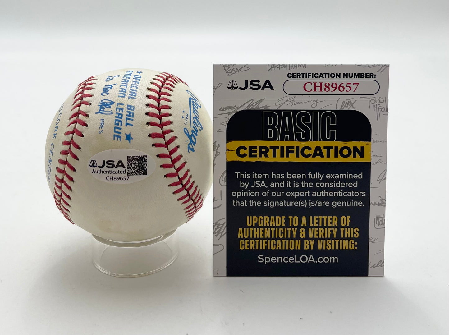 Rollie Fingers HOF Signed/Autographed OAL Baseball Oakland A's JSA 201071
