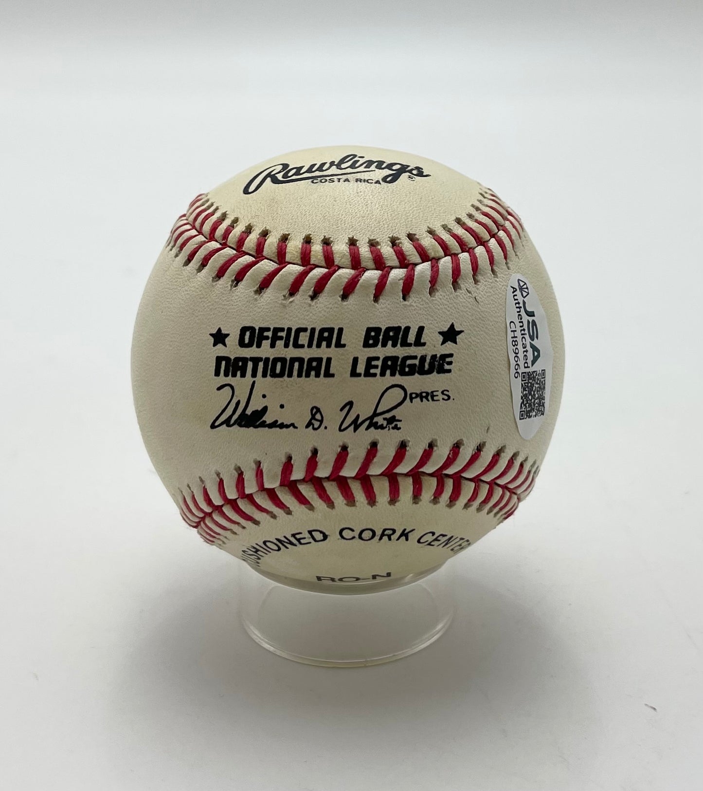 Warren Spahn HOF Signed/Autographed ONL Baseball Milwaukee Braves JSA 201072