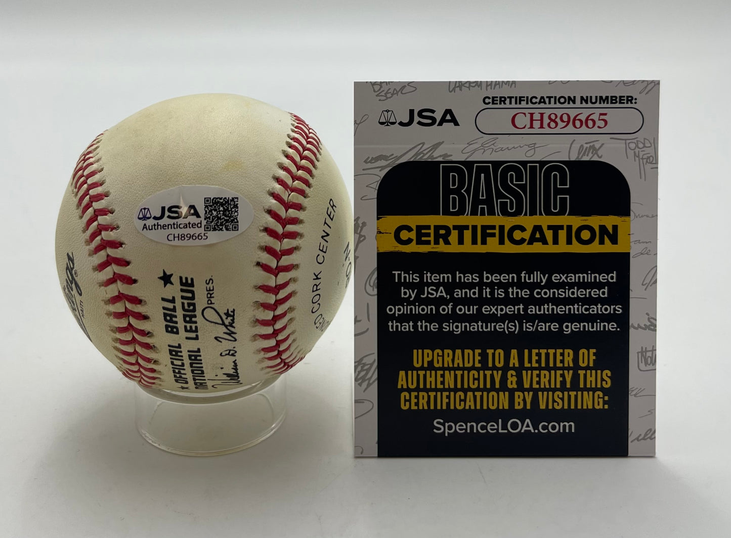Ralph Kiner HOF Signed/Autographed ONL Baseball Pittsburgh Pirates JSA 201074