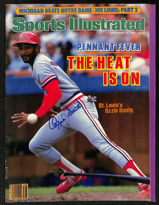 Ozzie Smith HOF Signed/Auto 1985 Sports Illustrated Magazine Cardinals JSA 01144