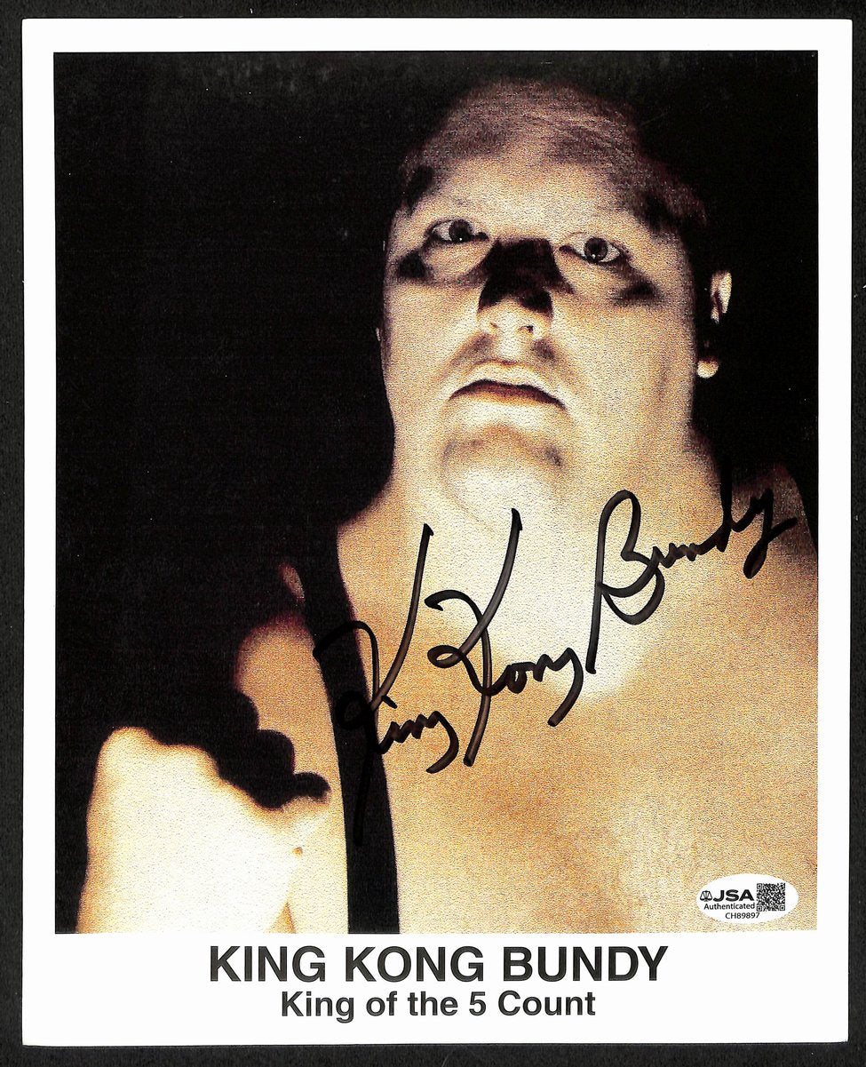 King Kong Bundy Signed/Autographed 8x10 Photo WWF/WWE Wrestling JSA 201106