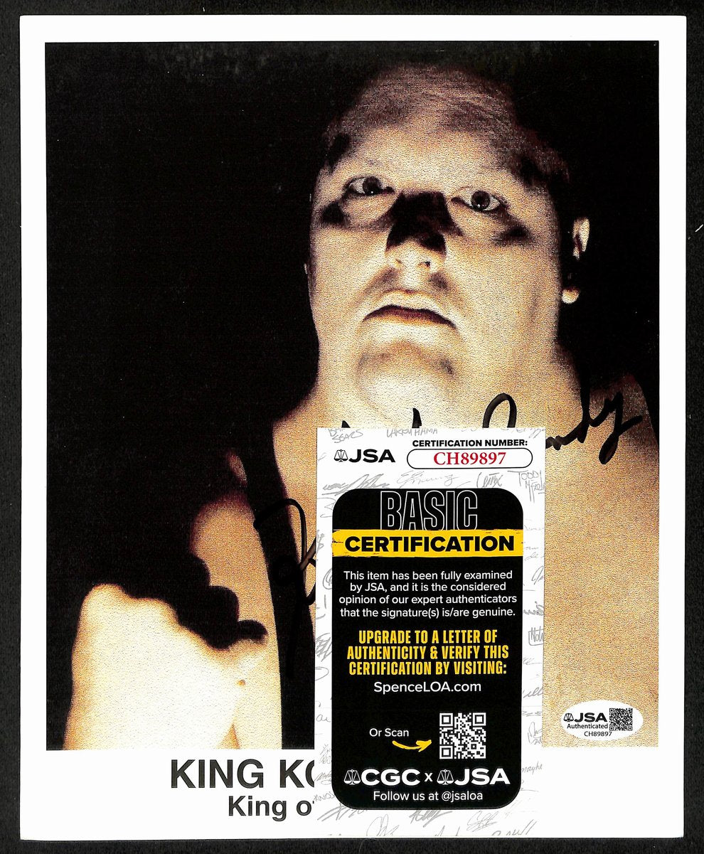 King Kong Bundy Signed/Autographed 8x10 Photo WWF/WWE Wrestling JSA 201106