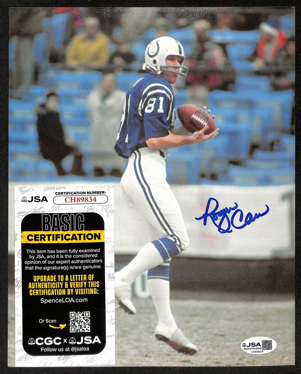 Roger Carr Signed/Autographed 8x10 Photo Baltimore Colts JSA 201108