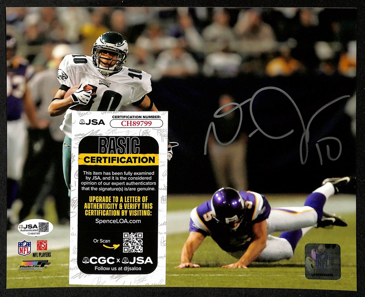 DeSean Jackson Signed/Autographed 8x10 Photo Philadelphia Eagles JSA 201111