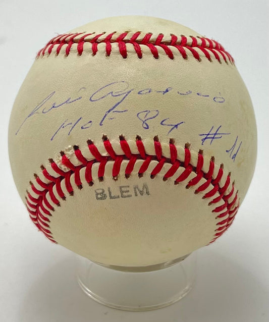 Luis Aparicio HOF Signed/Inscribed "HOF 84" OAL Baseball White Sox JSA 201152
