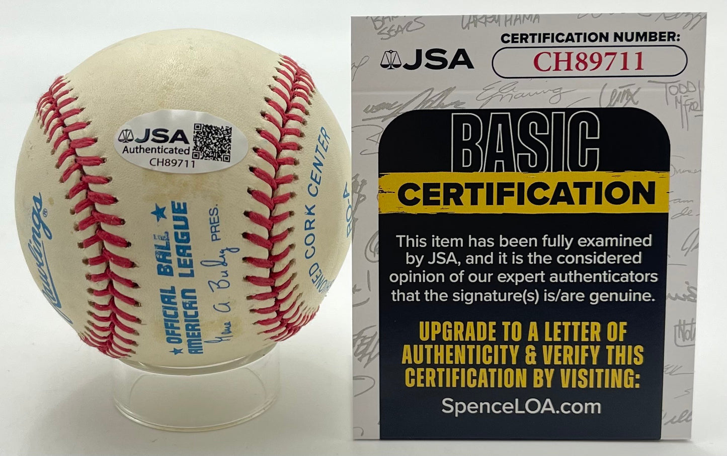 Luis Aparicio HOF Signed/Inscribed "HOF 84" OAL Baseball White Sox JSA 201152